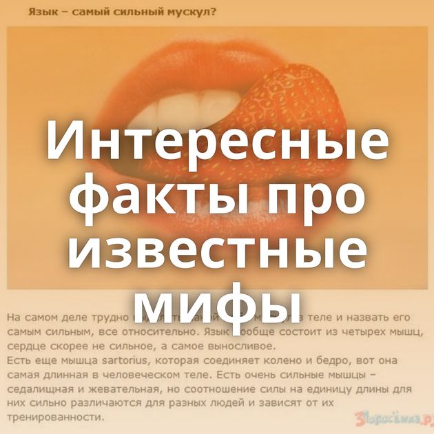 Интересные факты про известные мифы