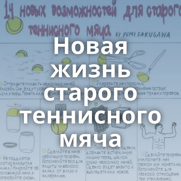 Новая жизнь старого теннисного мяча