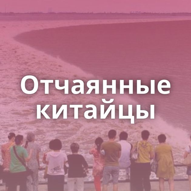 Отчаянные китайцы