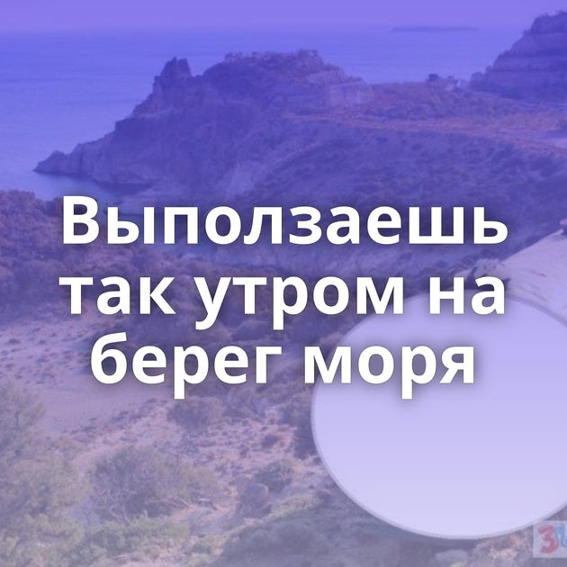 Выползаешь так утром на берег моря