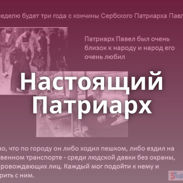 Настоящий Патриарх