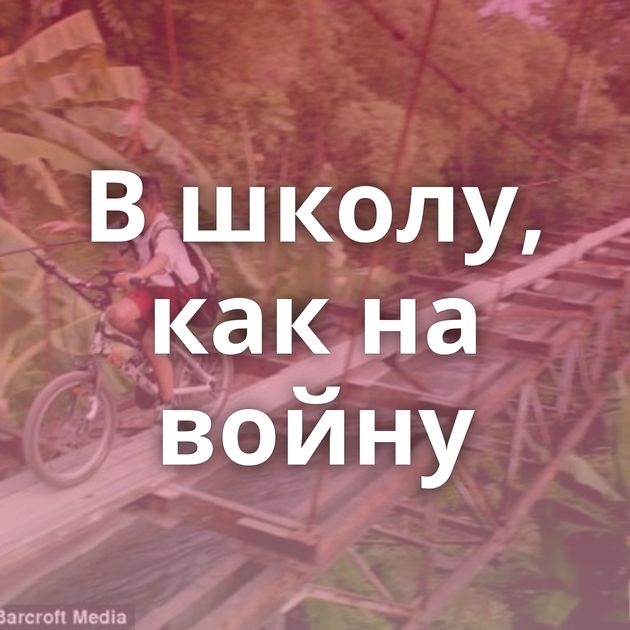 В школу, как на войну