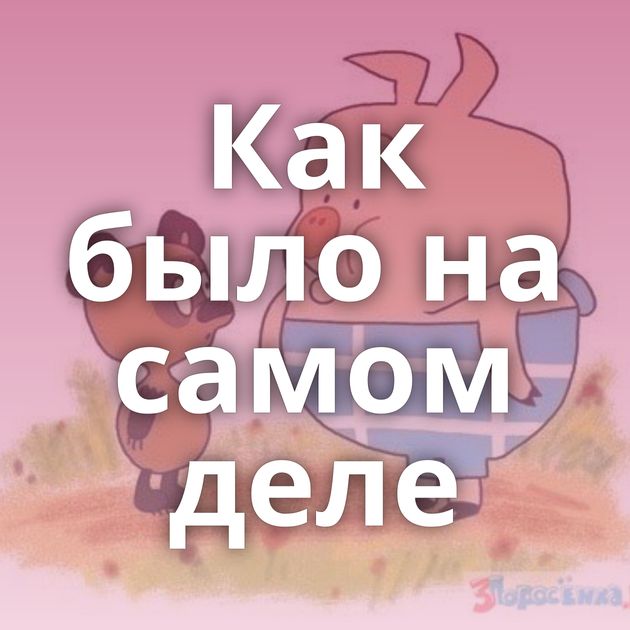 Как было на самом деле