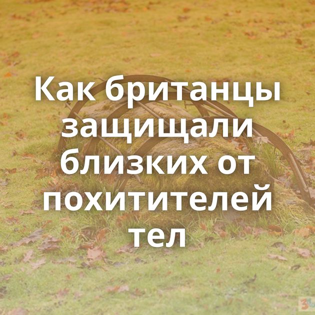 Как британцы защищали близких от похитителей тел