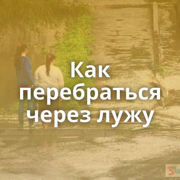 Как перебраться через лужу