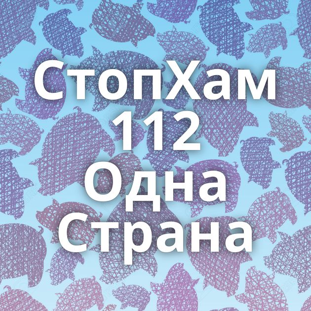 СтопХам 112 Одна Страна