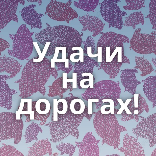 Удачи на дорогах!