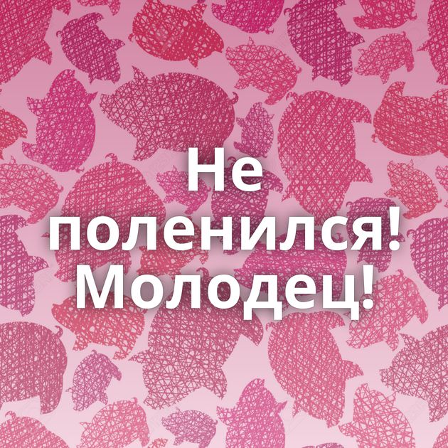 Не поленился!Молодец!