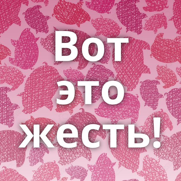 Вот это жесть!