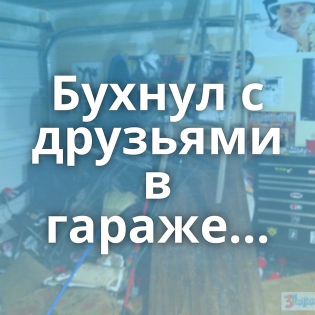 Бухнул с друзьями в гараже...