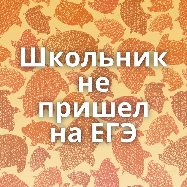 Школьник не пришел на ЕГЭ