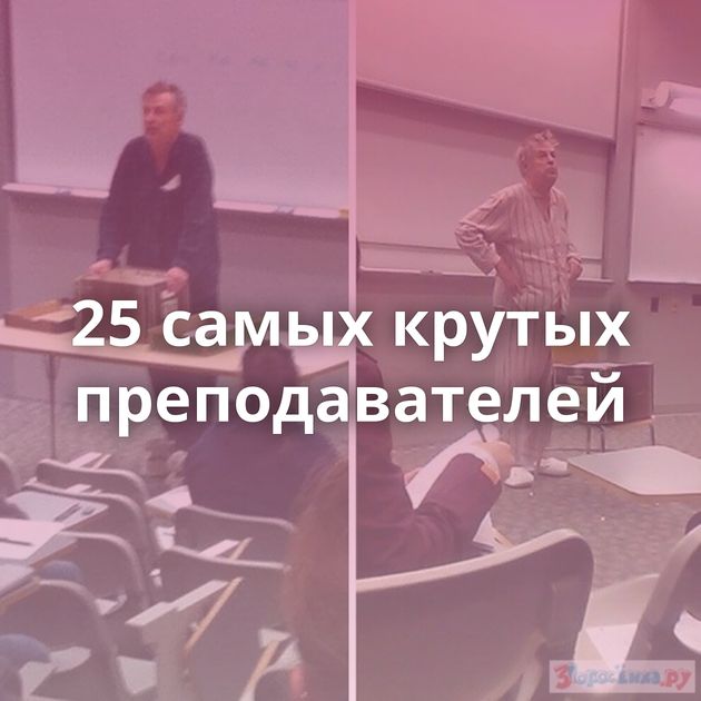 25 самых крутых преподавателей