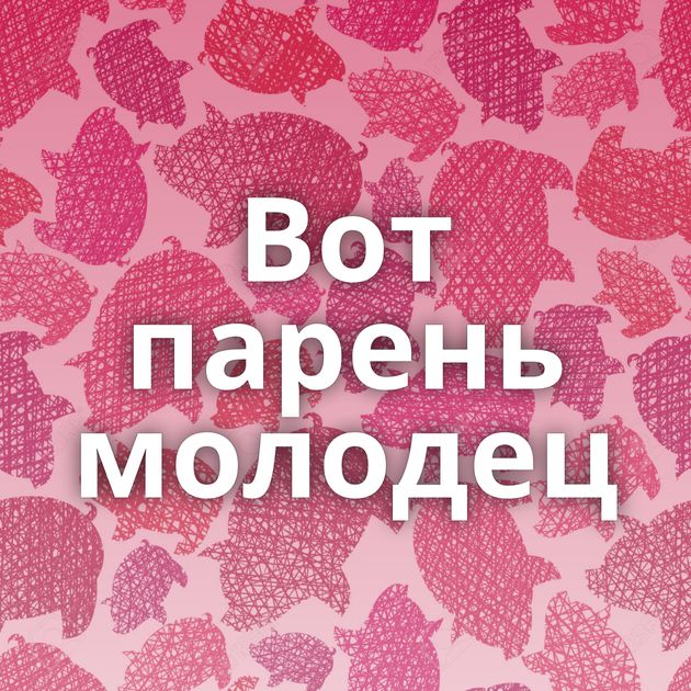 Вот парень молодец