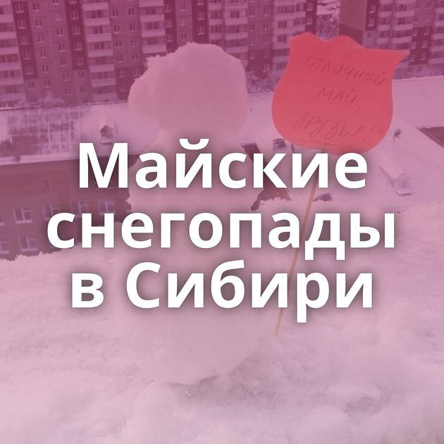 Майские снегопады в Сибири