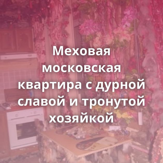 Меховая московская квартира с дурной славой и тронутой хозяйкой