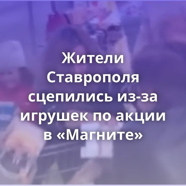 Жители Ставрополя сцепились из-за игрушек по акции в «Магните»