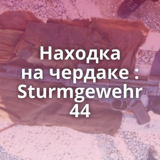 Находка на чердаке : Sturmgewehr 44
