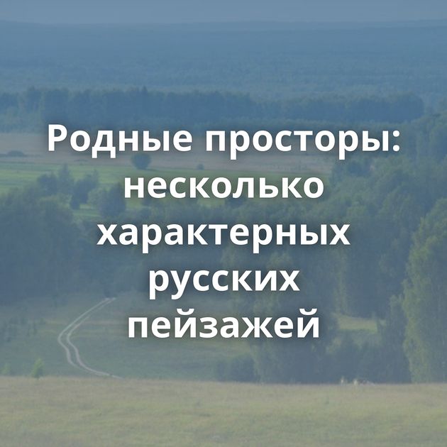 Родные просторы: несколько характерных русских пейзажей