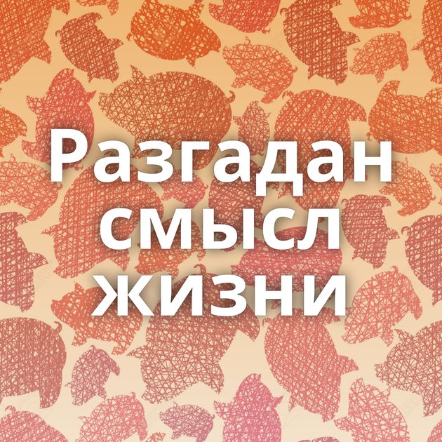 Разгадан смысл жизни