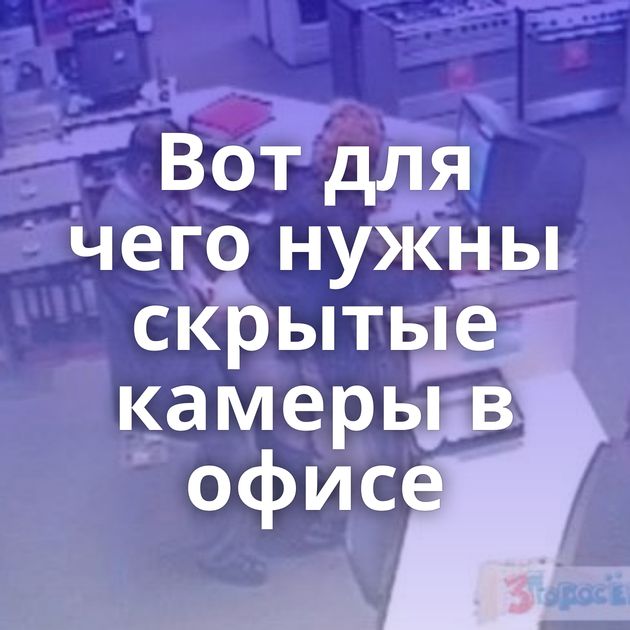 Вот для чего нужны скрытые камеры в офисе