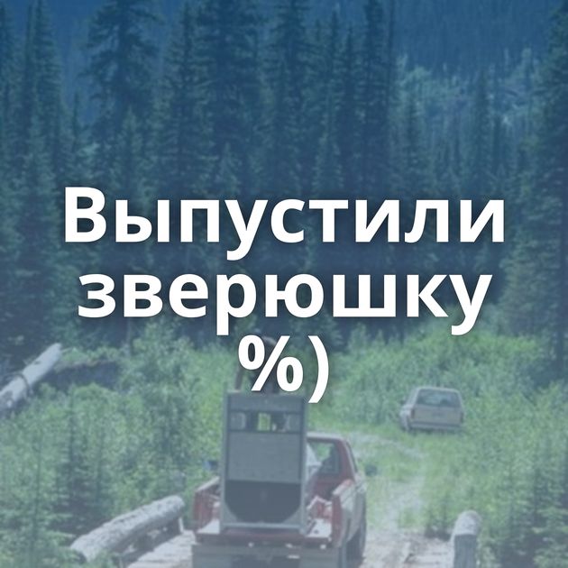 Выпустили зверюшку %)
