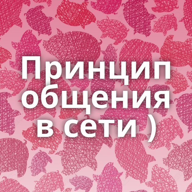 Принцип общения в сети )