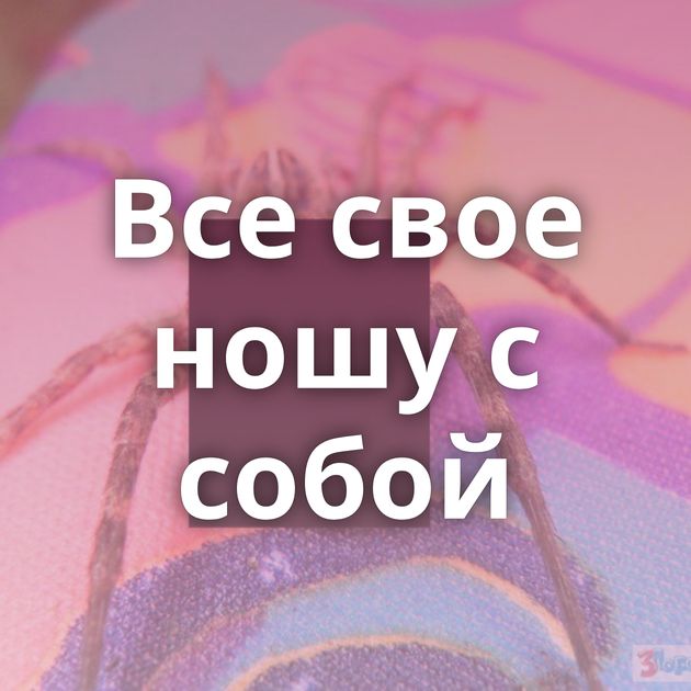 Все свое ношу с собой