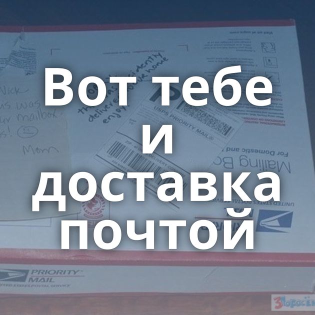 Вот тебе и доставка почтой