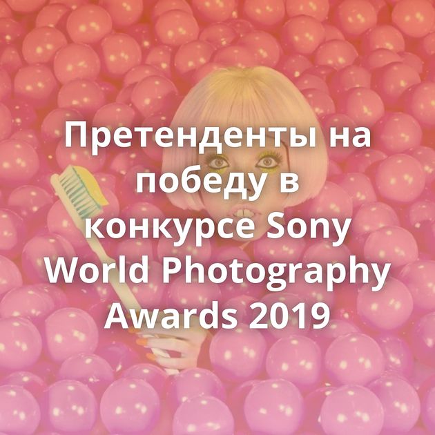Претенденты на победу в конкурсе Sony World Photography Awards 2019