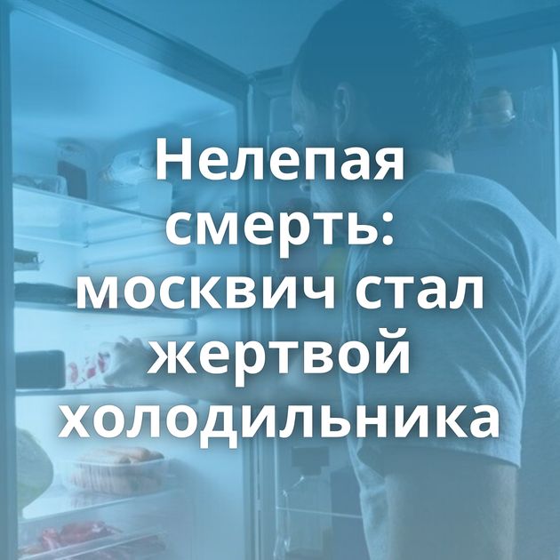 Нелепая смерть: москвич стал жертвой холодильника