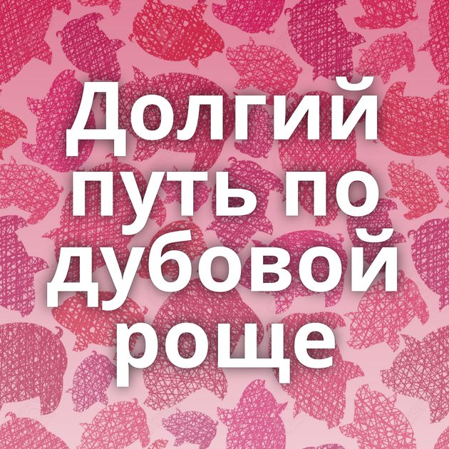 Долгий путь по дубовой роще